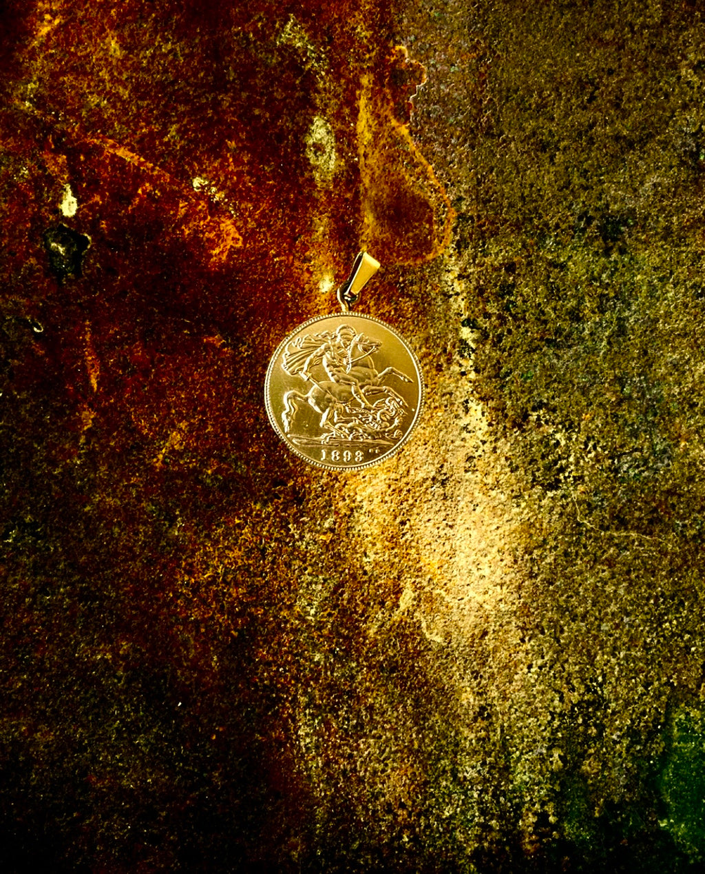Royal coin pendant
