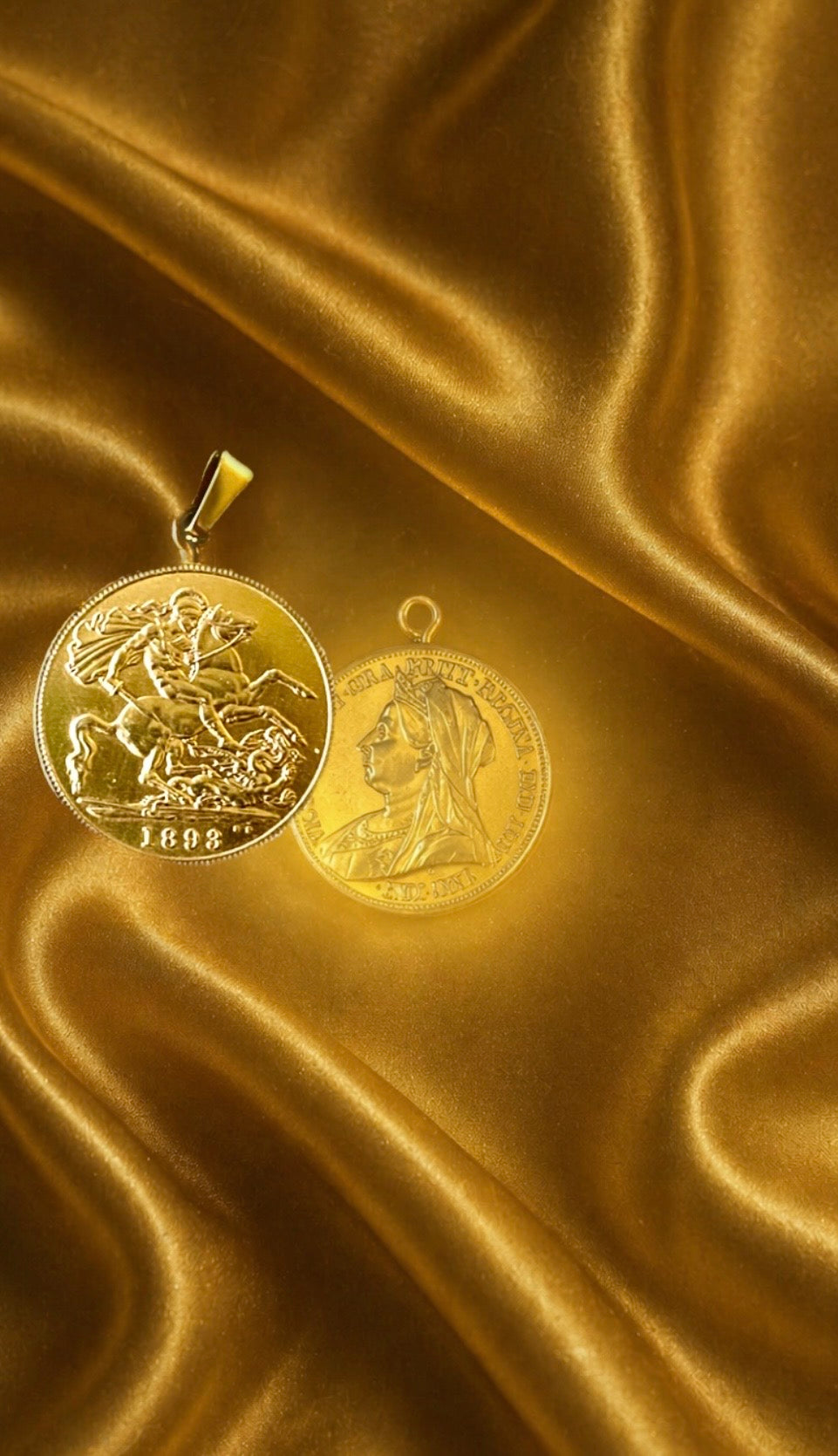 Royal coin pendant